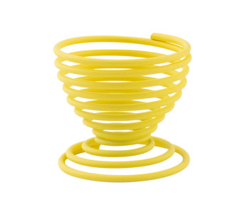 Eierbecher Spiral Point-Virgule Wire gelb 2