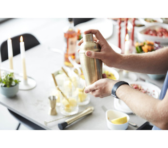 Point Virgule cocktailshaker 750ml i guldpläterat rostfritt stål 2