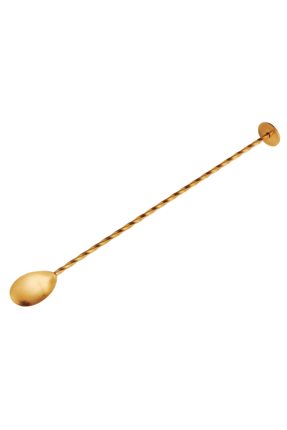 Object Point Spoon 26.5cm Point Virgule cocktail spoon in gold-plated stainless steel