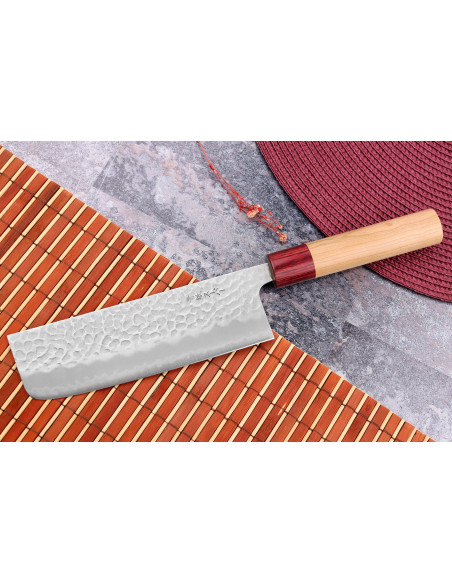 Tsunehisa Aogami Super vasaroitu 16.5cm käsintehty japanilainen nakiri veitsi