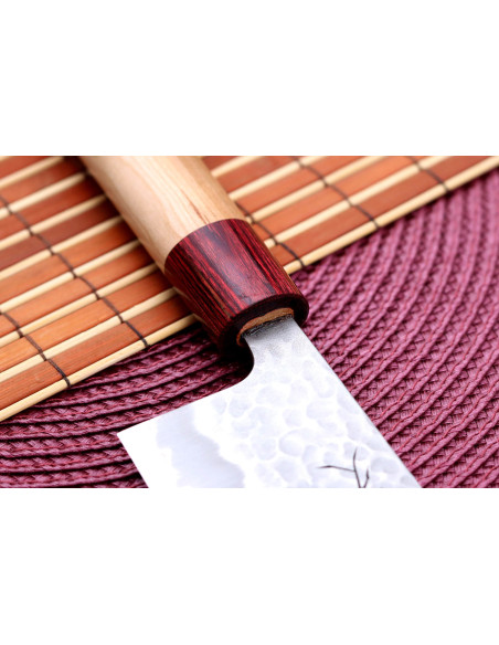 Tsunehisa Aogami Coltello giapponese nakiri super martellato da 16,5 cm fatto a mano