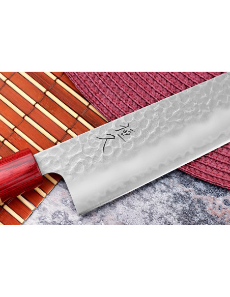 Tsunehisa Aogami Super hammered 21cm handmade Japanese kiritsuke knife