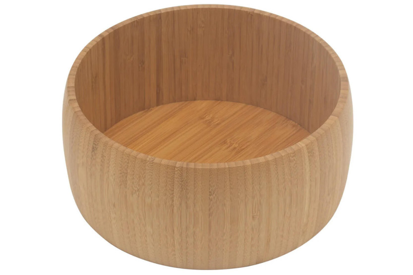 Salatschüssel rund Punkt Komma aus FSC®-Bambus 25cm