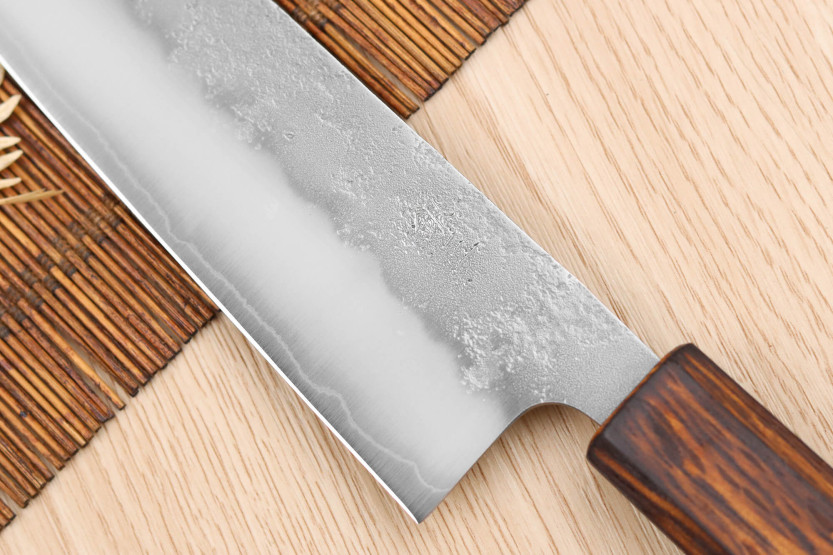 Faca bunka japonesa Wusaki Yoshi G3 carvalho 17cm feita à mão