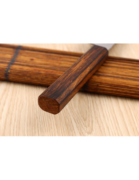 Faca bunka japonesa Wusaki Yoshi G3 carvalho 17cm feita à mão