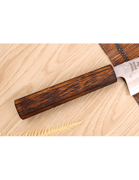 Wusaki Yoshi G3 oak 17cm handmade japanese bunka knife