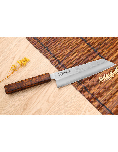 Japanisches handgefertigtes Bunka-Messer Wusaki Yoshi G3 Eiche 17cm