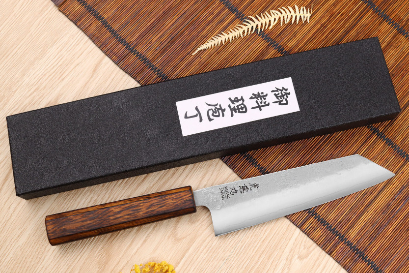 Japanisches handgefertigtes Bunka-Messer Wusaki Yoshi G3 Eiche 17cm