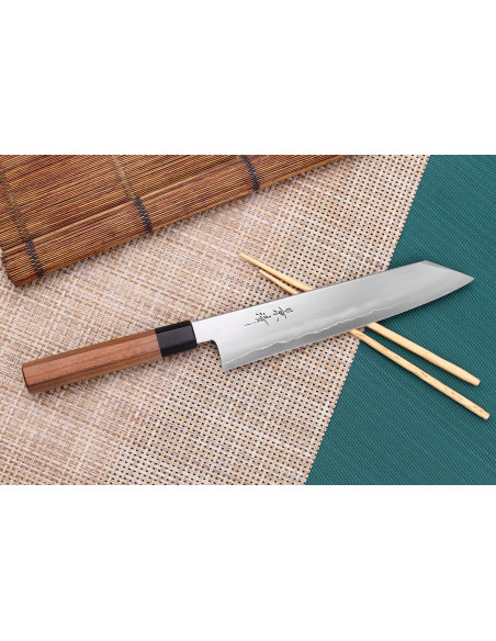 Kagekiyo Kurumi Ginsan 24 cm håndlaget japansk kiritsuke-kniv