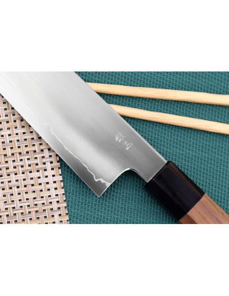 Kagekiyo Kurumi Ginsan 24 cm håndlaget japansk kiritsuke-kniv