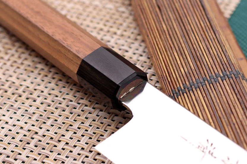 Kagekiyo Kurumi Ginsan 24cm handmade Japanese kiritsuke knife