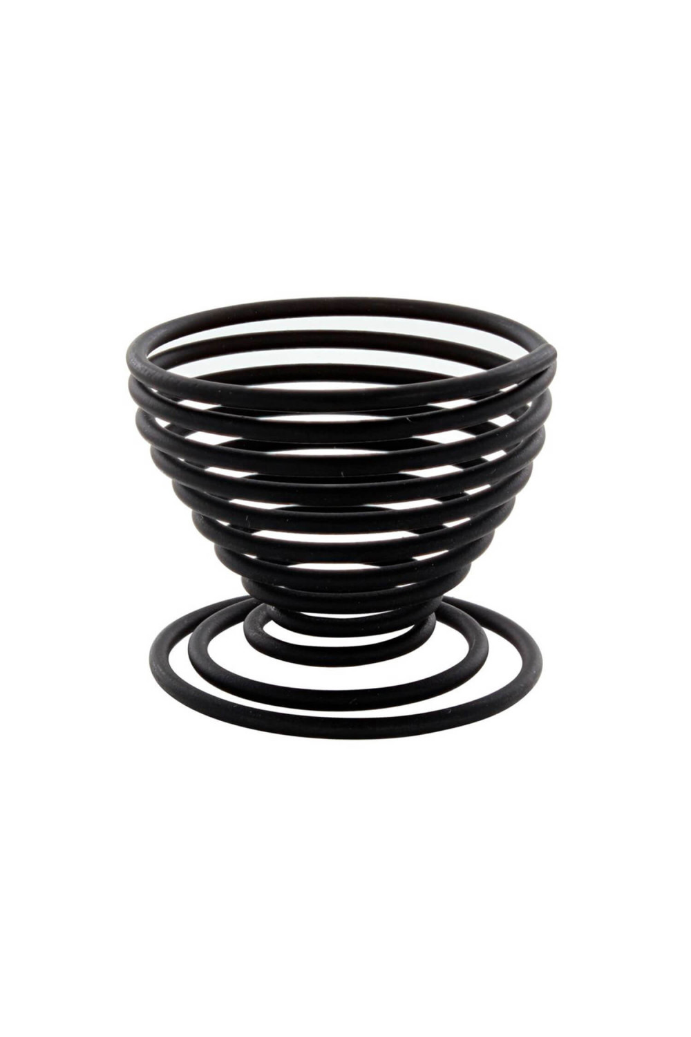 Eierbecher Punkt Komma Spirale Wire schwarz