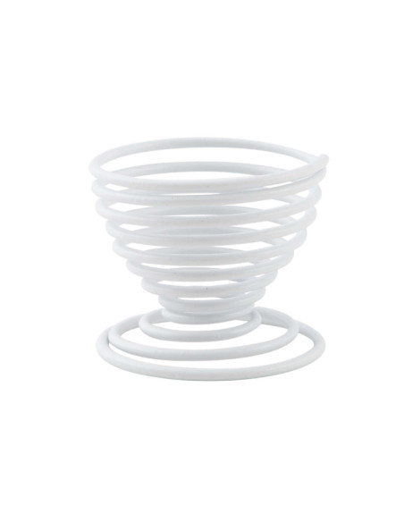 Portauovo a spirale Punto-Virgola Filo bianco