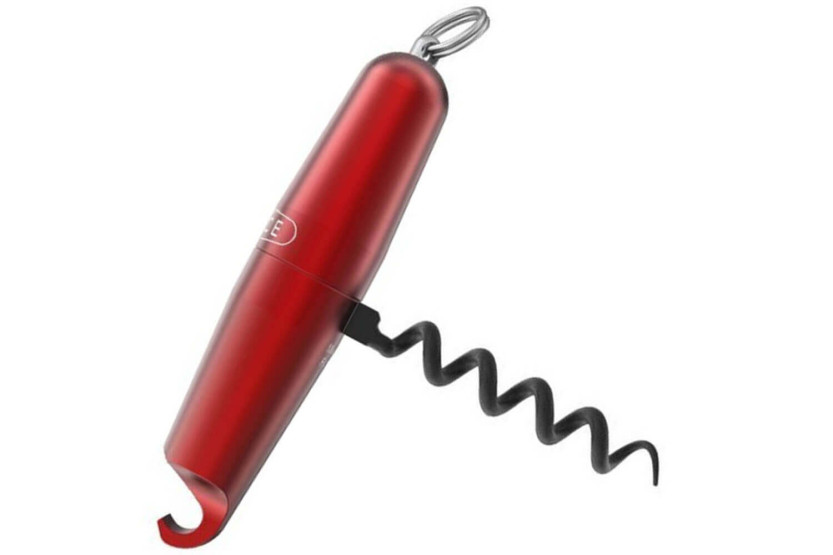 Cavatappi Lance in alluminio rosso prodotto in Francia