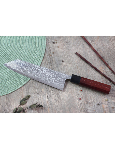 Masashi Yamamoto SLD damaskus 21 cm håndlaget japansk kiritsukekniv