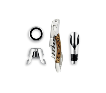 Conjunto de garçons para vinho Legnoart Memorabile - 4 acessórios 2