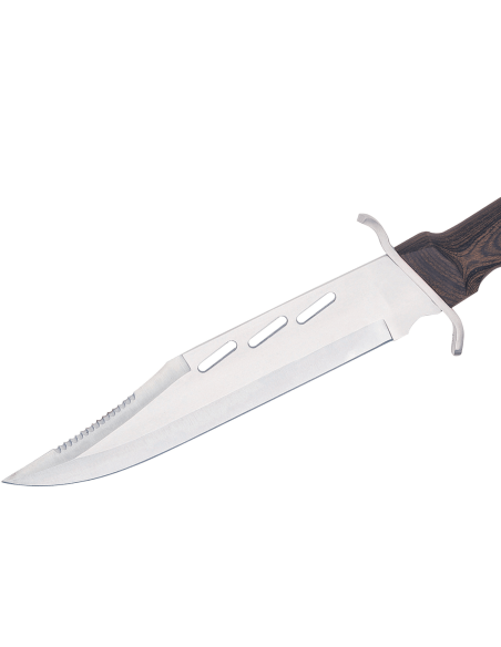 Faca Herbertz 105928 Lâmina de 28 cm em aço inoxidável Cabo em pau-santo com bainha