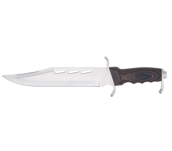 Faca Herbertz 105928 Lâmina de 28 cm em aço inoxidável Cabo em pau-santo com bainha