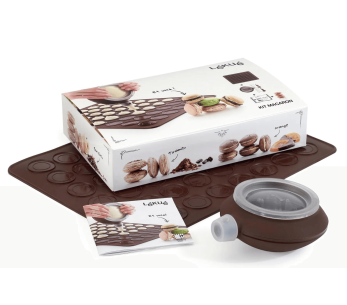 Set för 24 Lékué-makaroner inklusive recept
