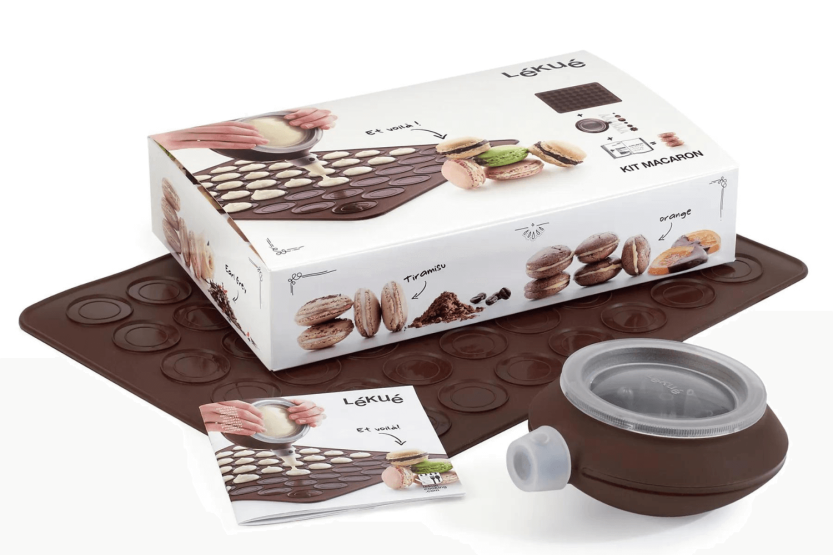 Conjunto para 24 macarons Lékué com receitas