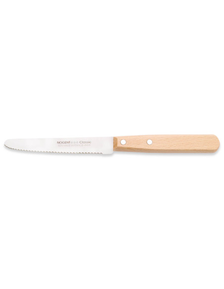 Sæt med 4 Nogent Les Basiques bordknive med håndtag af bøgetræ