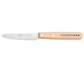 Spelucchino Nogent Classic, manico in legno di faggio, lama liscia 9 cm