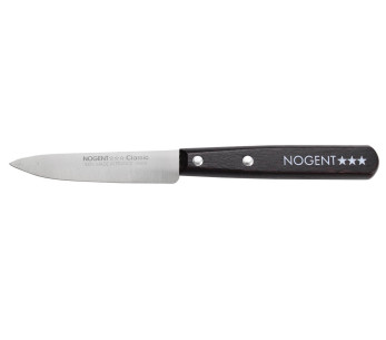 Nogent Classic skjærekniv 9 cm med skaft i Jet-svart hornbjelke