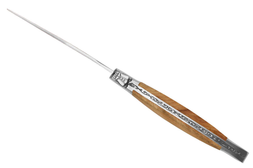 Estuche regalo de 6 cuchillos de mesa Le Bougna con mango de teca