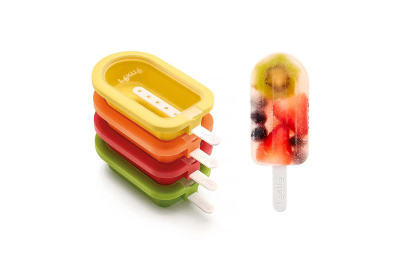 Conjunto de 4 formas de gelado de silicone Lékué 95ml - 4 cores