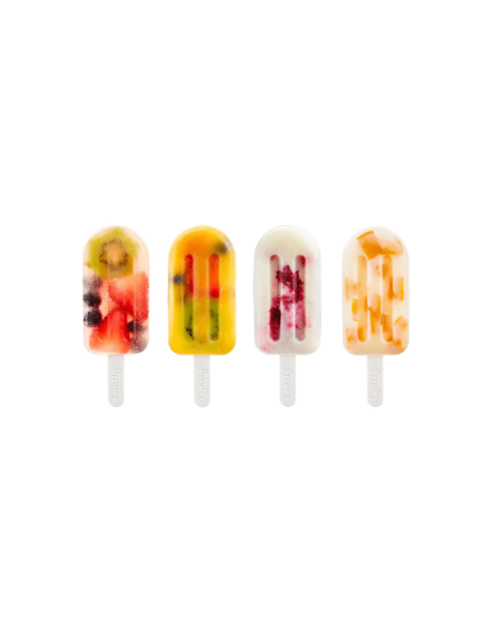 Set di 4 stampi per gelato in silicone Lékué da 95 ml - 4 colori
