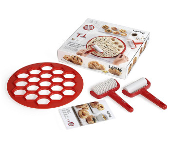Kit de preparación Lékué para 19 petits fours - Bandeja + 2 rollos