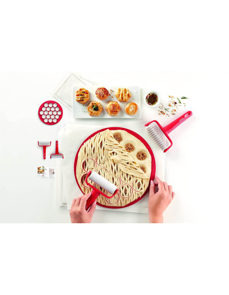 Kit de preparação Lékué para 19 petits fours - Tabuleiro + 2 rolos