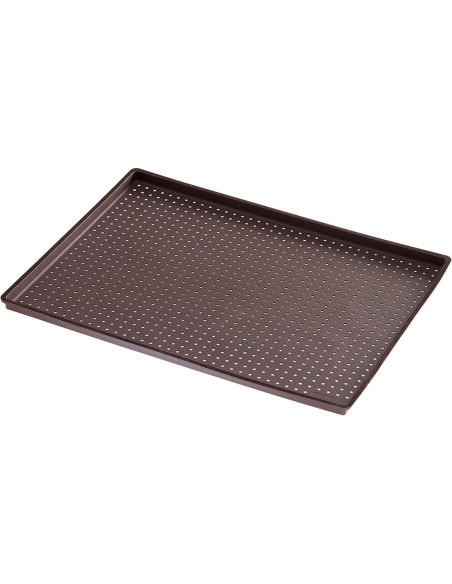 Tapete de silicone Lékué 30x40cm castanho platinado para pizzas