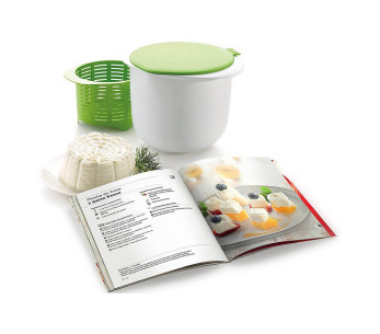 Lékué Cheese Maker kit för beredning av hemlagad ost + receptbok