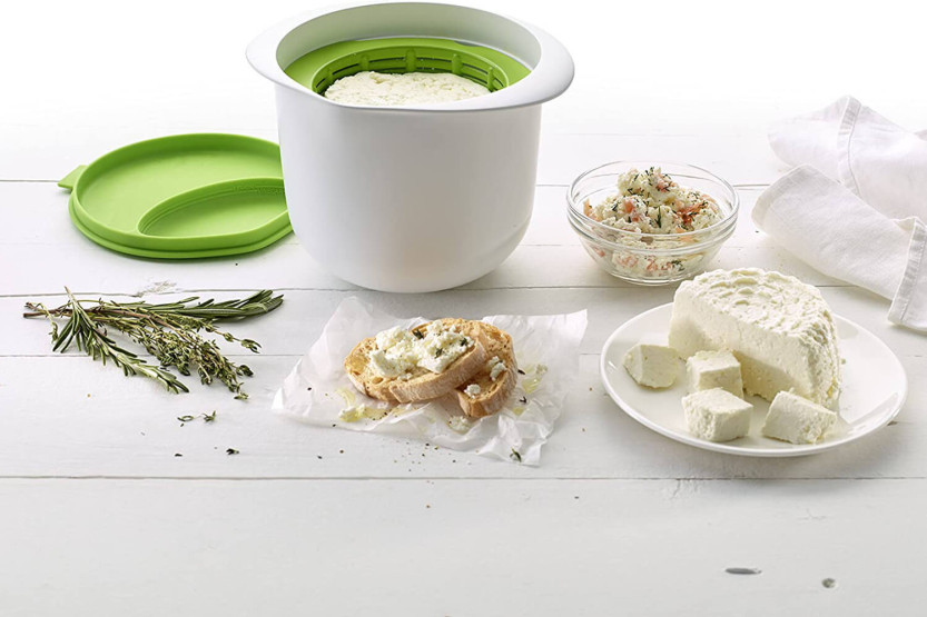 Lékué Cheese Maker hjemmelaget ostetilberedningssett + oppskriftsbok