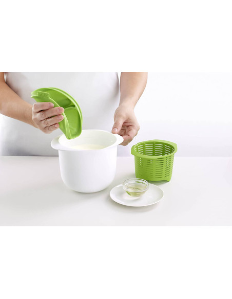 Lékué Cheese Maker kit för beredning av hemlagad ost + receptbok