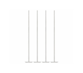 Juego de 4 agitadores de cóctel Point Virgule de acero inoxidable + morteros