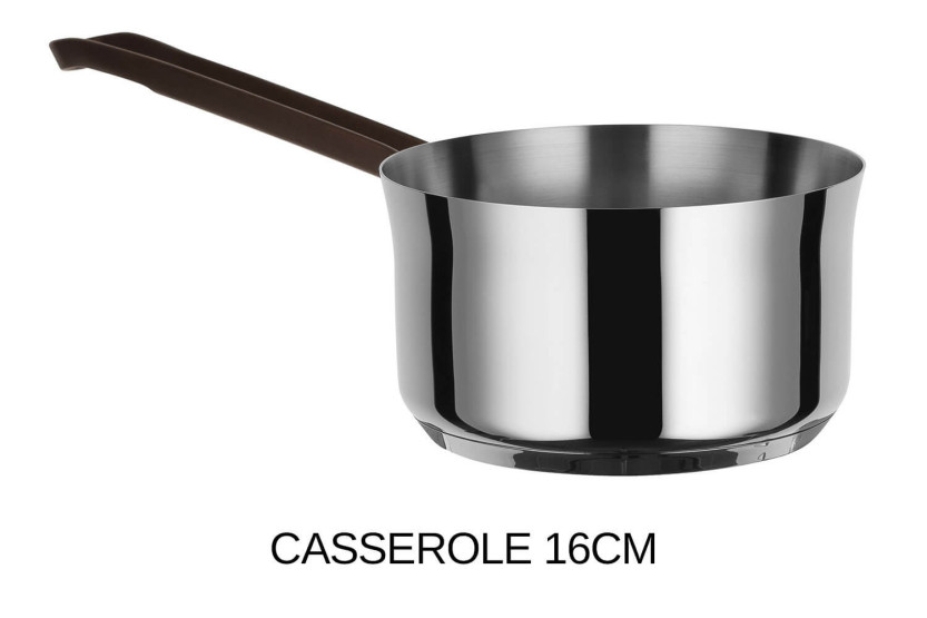 Alessi Edo 7-delers grytesett i 18/10 rustfritt stål designet av Patricia Urquiola