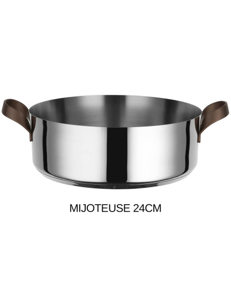 Alessi Edo 7-osainen Patricia Urquiolan suunnittelema 18/10 ruostumattomasta teräksestä valmistettu keittoastiasarja.
