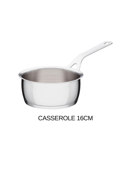Alessi Pots&Pans 7-delt kogegrejssæt i rustfrit stål 18/10 designet af Jasper Morrison