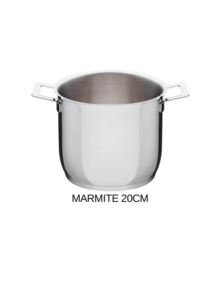 Alessi Pots&Pans 7-delt kogegrejssæt i rustfrit stål 18/10 designet af Jasper Morrison
