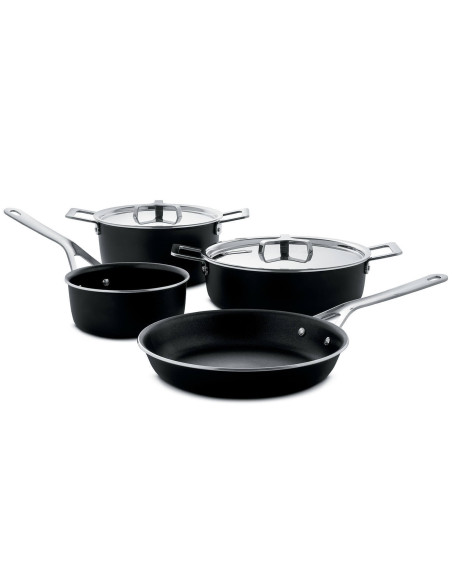 Jasper Morrisonin suunnittelema Alessi Pots&Pans 6-osainen keittoastiasarja.