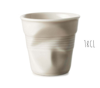Pebble Grey posliini Revol Cappuccino Froissé 18cl kuppi