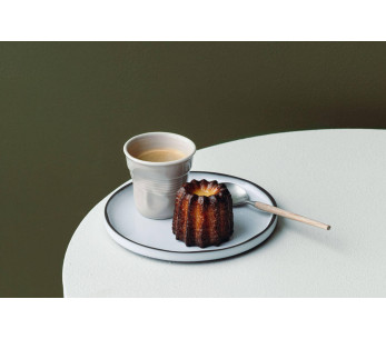 Revol Cappuccino Froissé 18cl Pebble Grey porslinsmugg 2