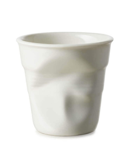 Revol Cappuccino Froissé 18cl porcelain cup Blanc Coquille