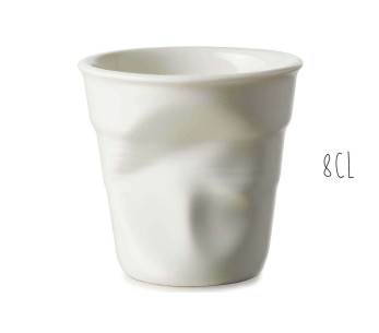Revol Espresso Froissé 8cl Porslin Shell Vit kopp