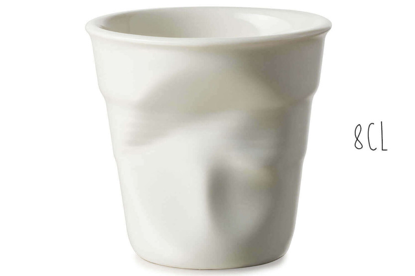 Revol Espresso Froissé 8cl Porslin Shell Vit kopp