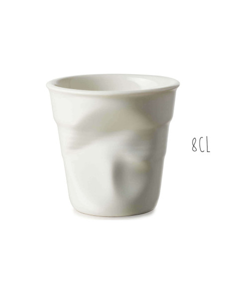 Revol Espresso Froissé 8cl Porslin Shell Vit kopp