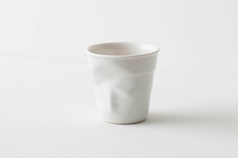 Revol Espresso Froissé 8cl Porslin Shell Vit kopp