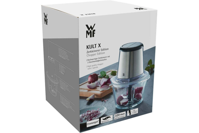 Picadora eléctrica WMF Kult X com taça de vidro de 1L